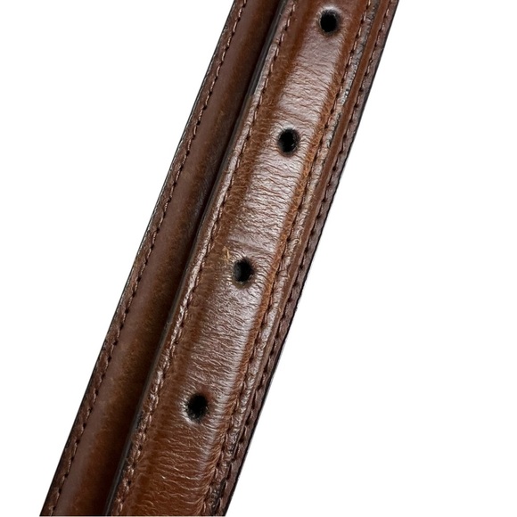 Nocona Western Cinch Strap Top Handle Ranger Woven Leather Belt Silver Buckle - Picture 2 of 16